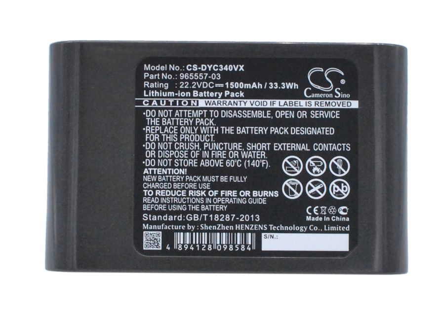 Dyson DC31 Animal, DC34, DC34 Animal akku 1500mAh / 33.30Wh