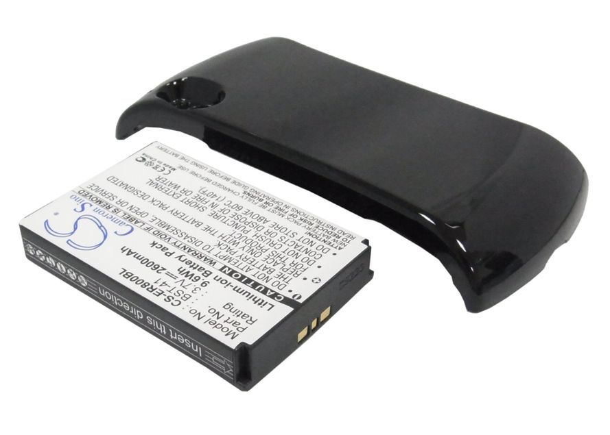 SonyEricsson Xperia Play tehoakku erillisellä laajennetulla mustalla takakannella 2600 mAh