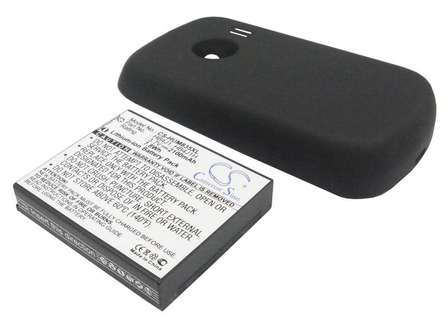 Huawei M835 AkkuLaajennetulla mustalla takakannella 2100 mAh