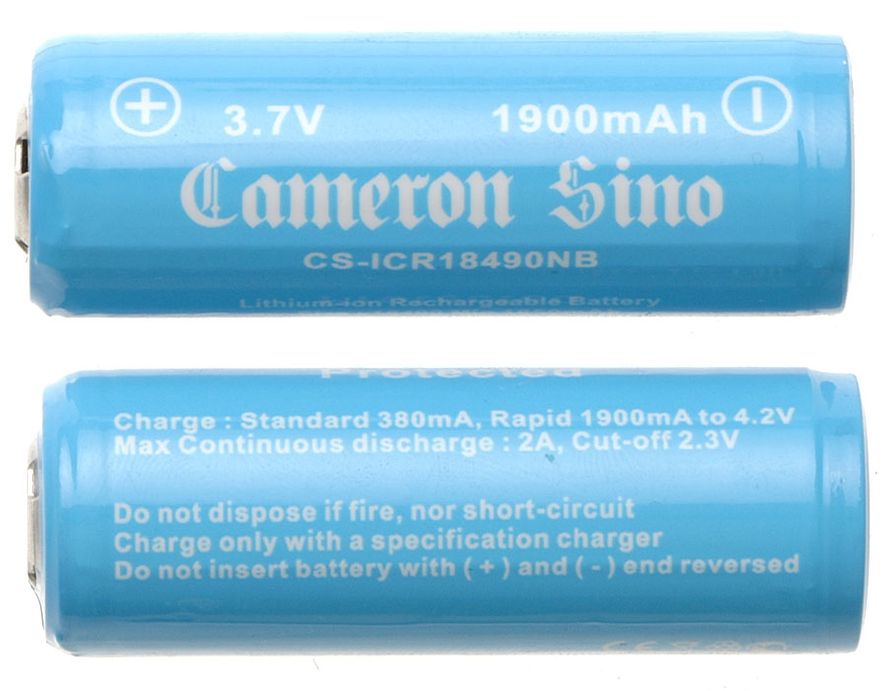 Cameron Sino 18490 Li-ion Akku 2kpl 1900mAh