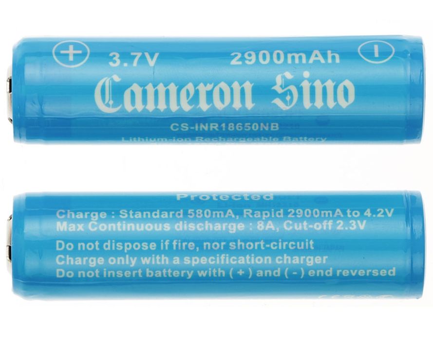 Cameron Sino / Samsung 18650 Li-ion Akku 2kpl 2900mAh