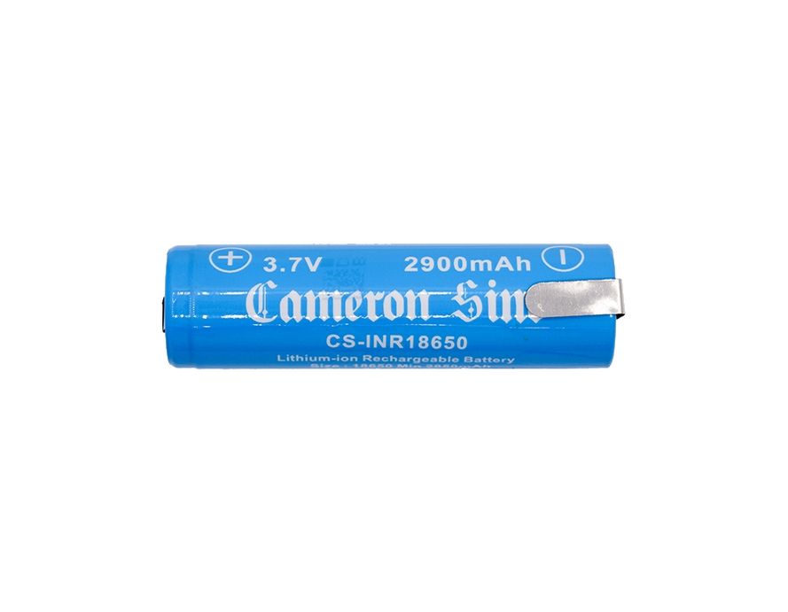 Cameron Sino / Samsung 18650 Li-ion Akku juotoskorvakkeilla 2kpl 2900mAh