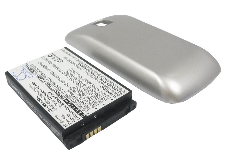 LG MS690, Optimus M   Tehoakku Laajennetulla takakannella 2800 mAh