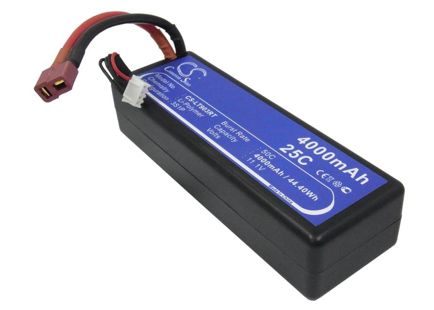 Li-Po Akku koteloitu 4000 mAh 11,1V 25C