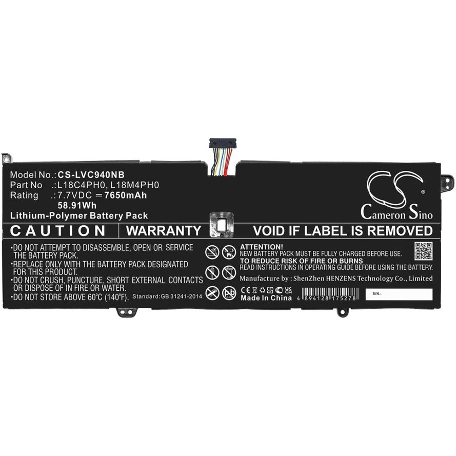 Lenovo Yoga C940-14IIL akku 7650mAh
