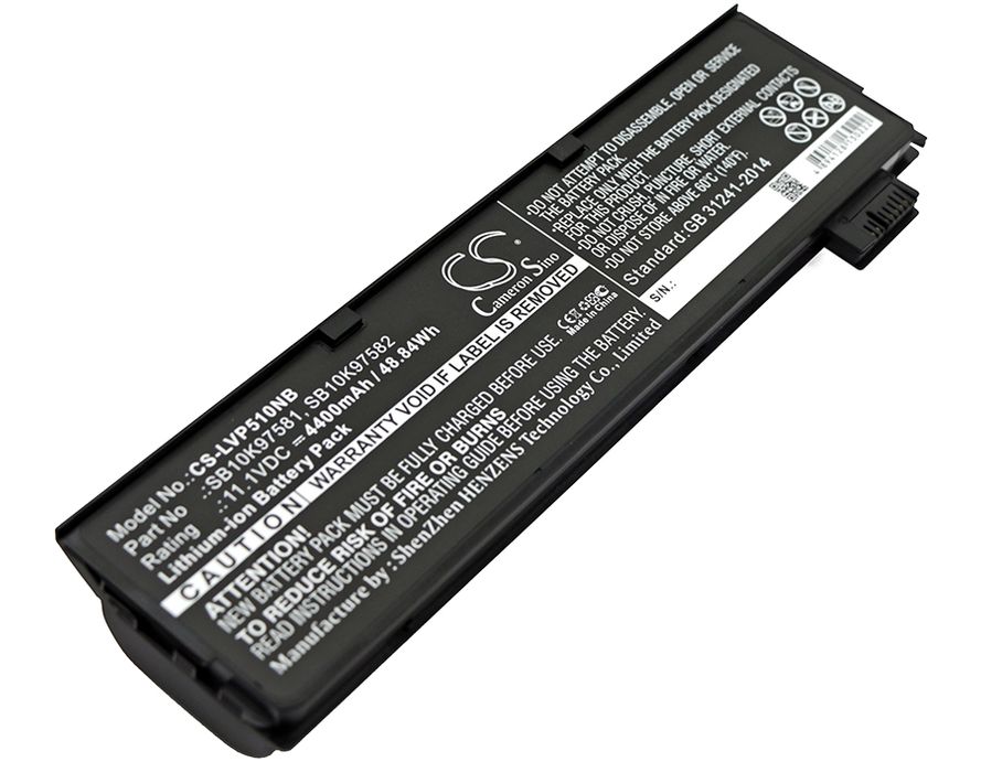 Lenovo Thinkpad P51S, T470, T570 akku 4400 mAh