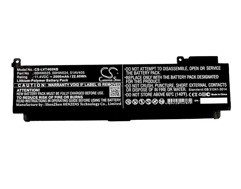 Lenovo ThinkPad T460S / T470S akku 2000mAh