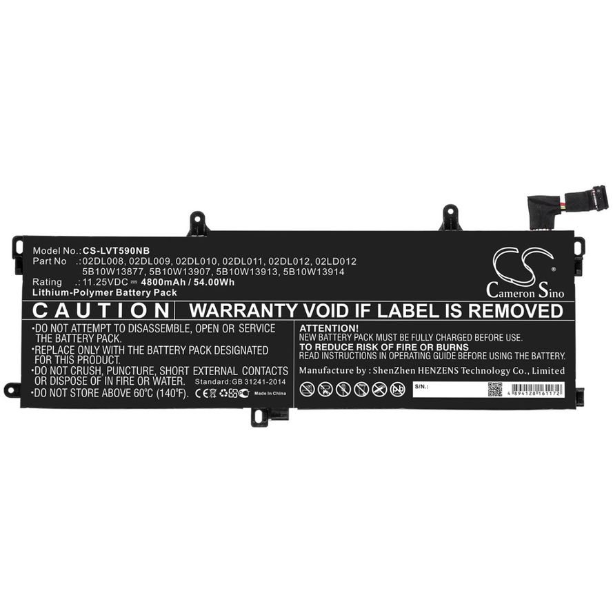 Lenovo ThinkPad T590 / ThinkPad T15 akku 4800mAh