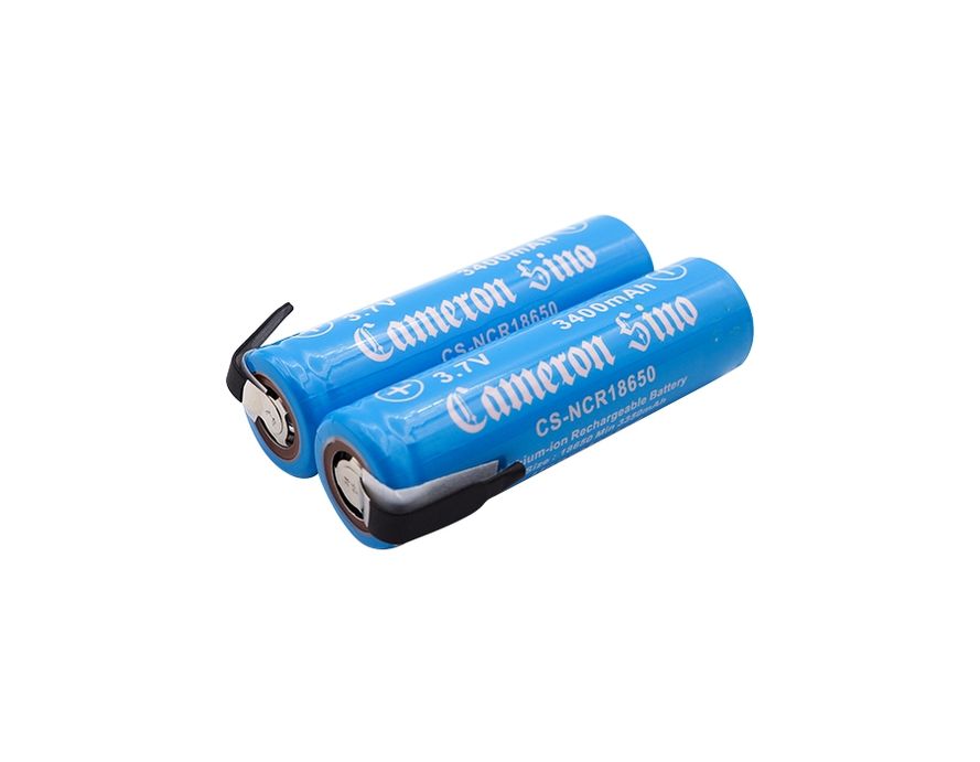 Cameron Sino / Panasonic NCR18650B 18650 Li-ion Akku juotoskorvakkeilla 2kpl 3400mAh