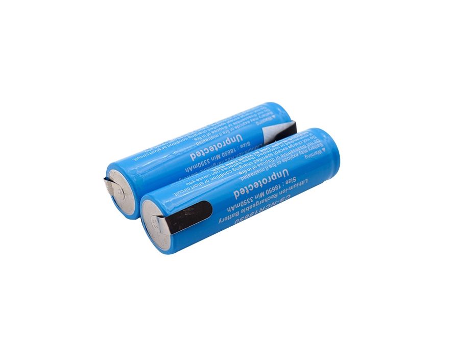 Cameron Sino / Panasonic NCR18650B 18650 Li-ion Akku juotoskorvakkeilla 2kpl 3400mAh