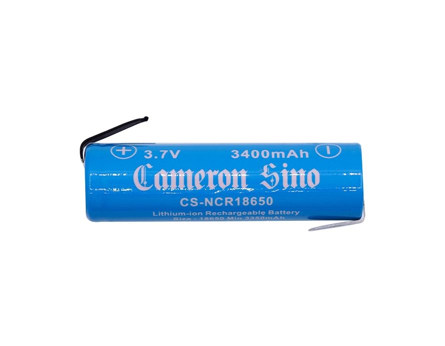 Cameron Sino / Panasonic NCR18650B 18650 Li-ion Akku juotoskorvakkeilla 2kpl 3400mAh