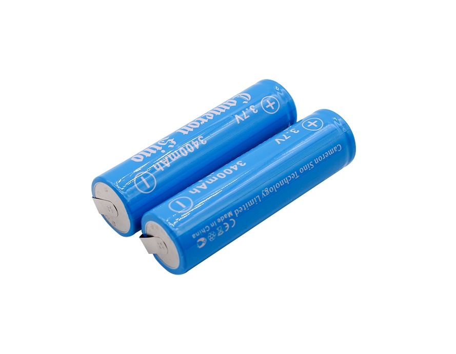 Cameron Sino / Panasonic NCR18650B 18650 Li-ion Akku juotoskorvakkeilla 2kpl 3400mAh