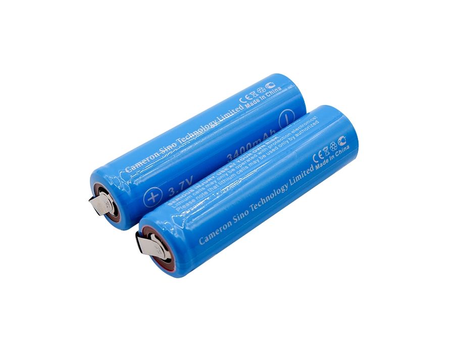 Cameron Sino / Panasonic NCR18650B 18650 Li-ion Akku juotoskorvakkeilla 2kpl 3400mAh