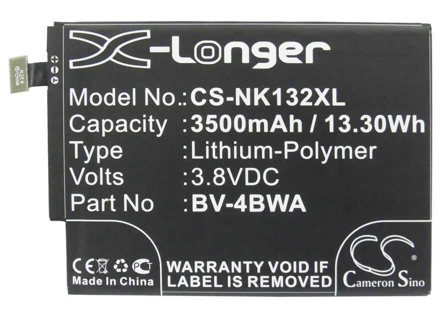 Nokia BV-4BWA Lumia 1320 yhteensopiva akku 3500 mAh