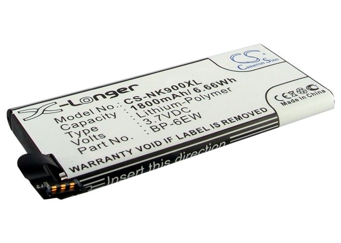 Nokia Lumia 900 - BP-6EW yhteensopiva akku 1800 mAh