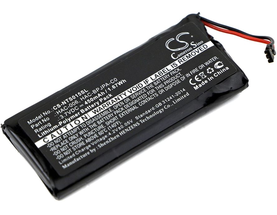 Nintendo HAC-015 ohjaimen akku 450 mAh