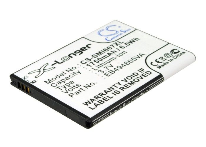 Samsung SGH-I667, Focus 2 yhteensopiva akku 1750 mAh