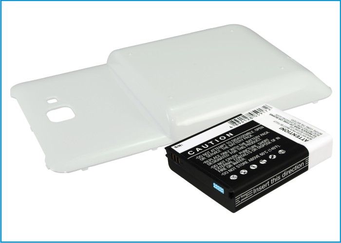 Samsung Galaxy Note AT&T yhteensopiva tehoakku valkoisella laajennetulla takakannella 4500 mAh