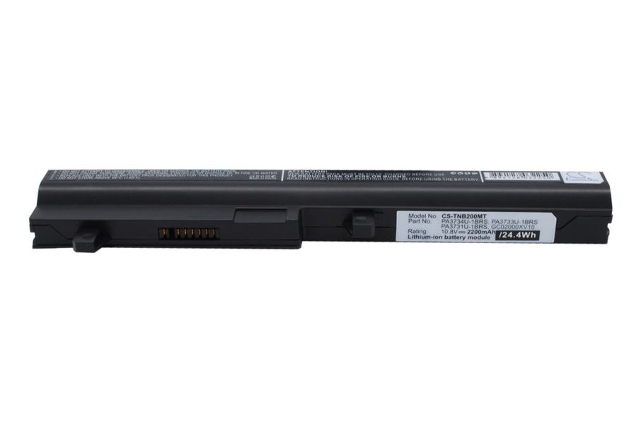 Toshiba Satellite NB200, Satellite NB201, Satellite NB205 akku, 2200 mAh Musta