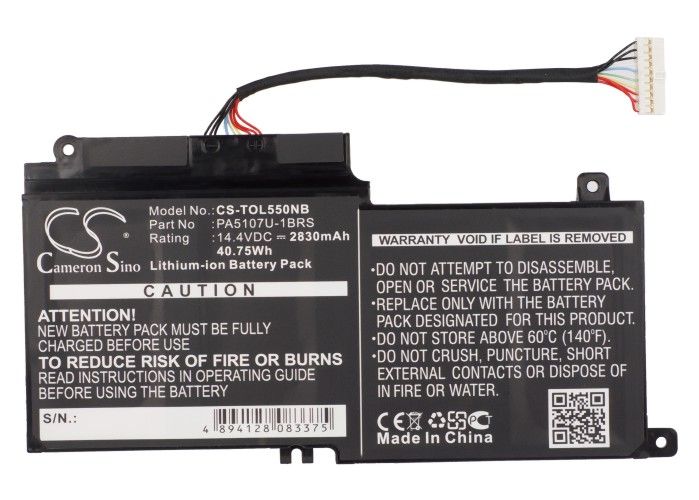 Toshiba Satellite P55, L55t ja S55t akku - 2830 mAh