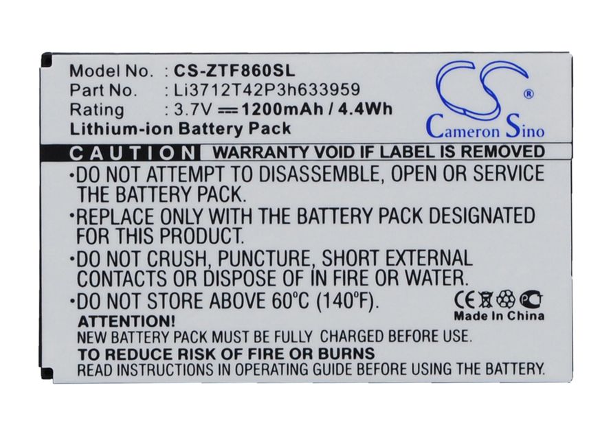 ZTE F860 Akku 1200 mAh