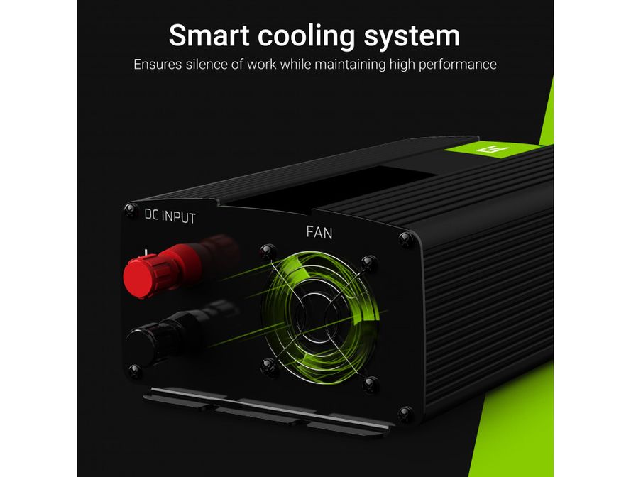 Green Cell Invertteri autoon 12V - 230V 300W/600W muokattu siniaalto