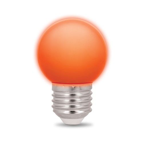 Forever Light LED E27 G45, 2W, 5 lm, 5 kpl pakkaus - Oranssi