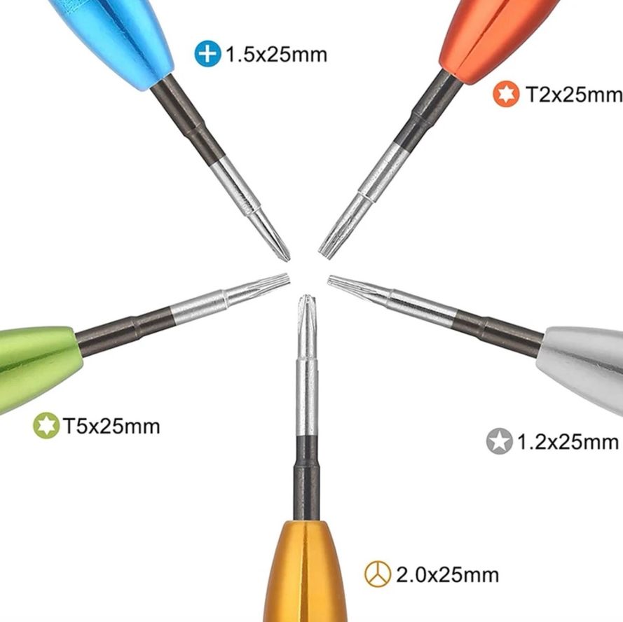 5-osainen Magneettinen työkalusarja – MacBook Akkujen Vaihtoon