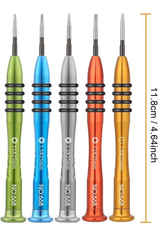 5-osainen Magneettinen työkalusarja – MacBook Akkujen Vaihtoon