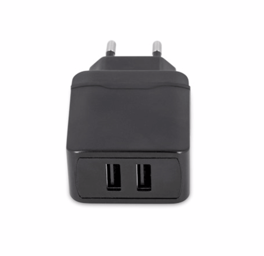 Maxlife MXTC-02 fast Charge seinälaturi 2xUSB 2,4A musta