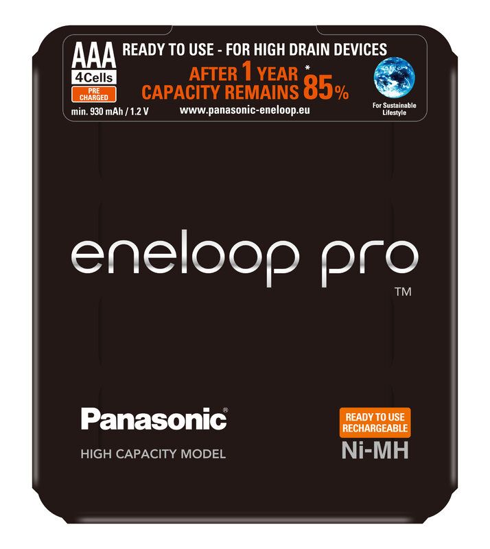 Panasonic Eneloop Pro R03/AAA BK-4HCDE/4LE Akkuparisto 930mAh - 4 kpl