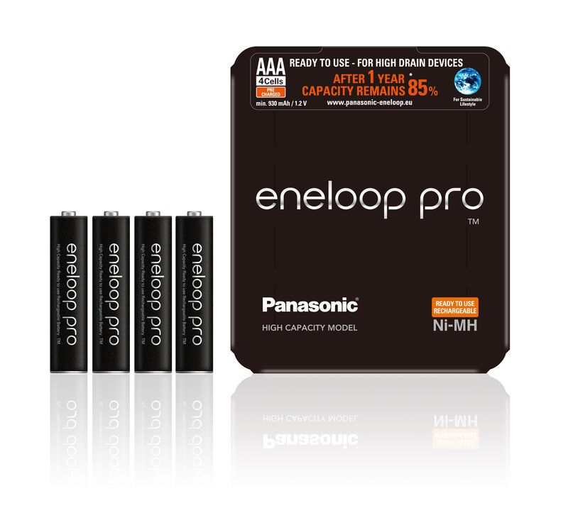 Panasonic Eneloop Pro R03/AAA BK-4HCDE/4LE Akkuparisto 930mAh - 4 kpl