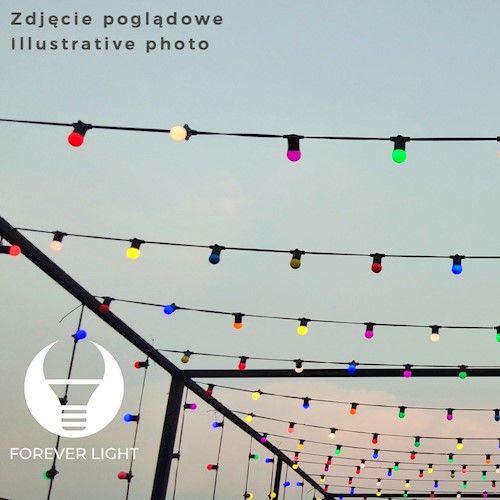 Forever Light LED E27 G45, 2W, 5 lm, 5 kpl pakkaus - Oranssi