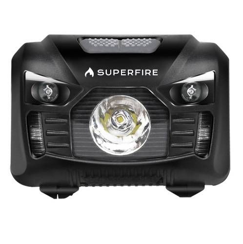 Superfire HL06 otsavalo 500lm - USB