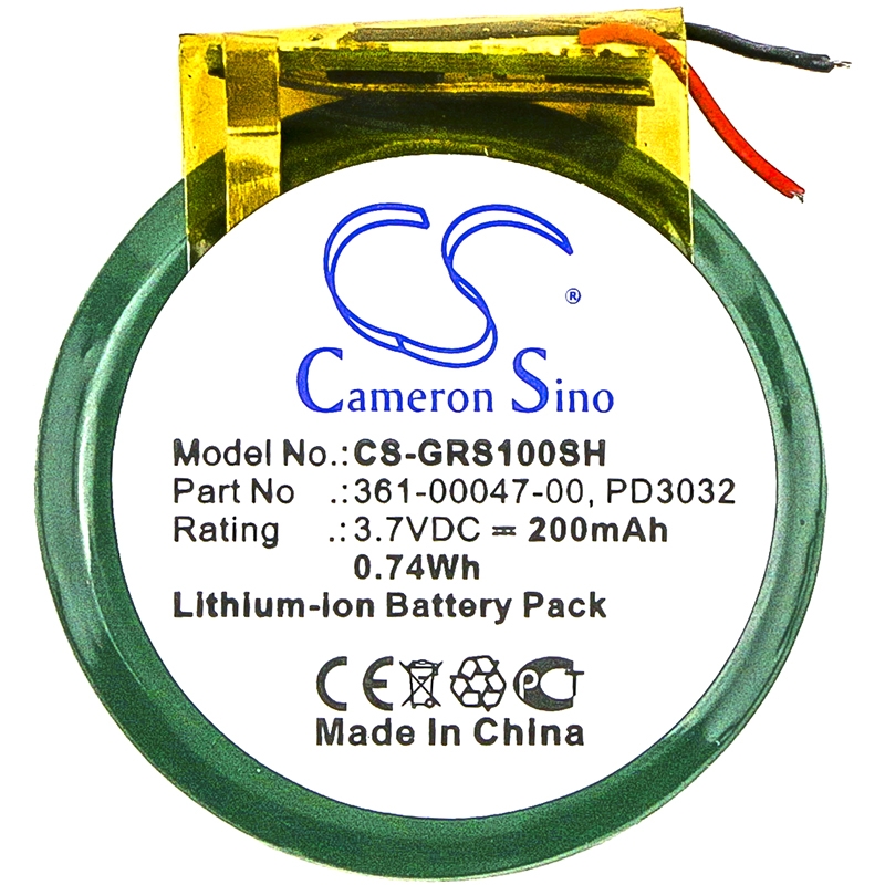 GARMIN Forerunner S1 / Forerunner S1W / Forerunner 110 / Forerunner 210 / Forerunner 210W / Approach S1 Akku 200 mAh