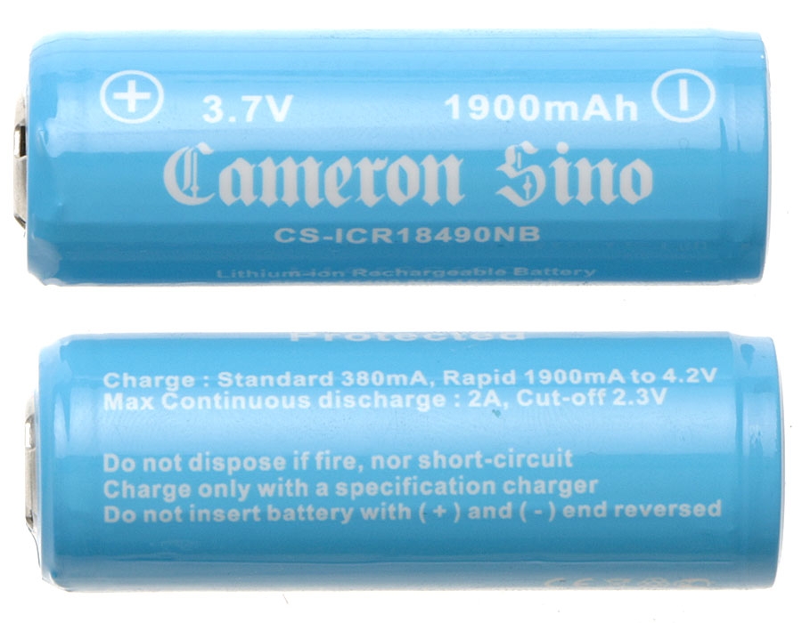 Cameron Sino 18490 Li-ion Akku 2kpl 1900mAh