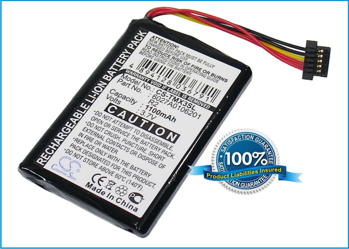 TomTom XXL IQ Routes akku 1100 mAh