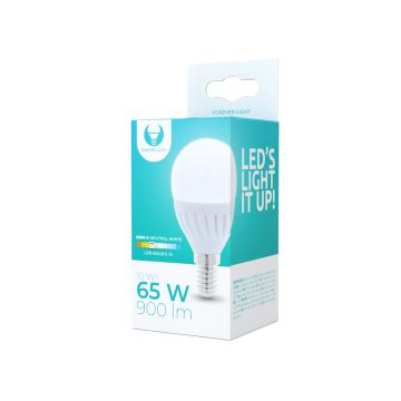 Forever Light LED Lamppu G45 E14 10W 230V 4500K valkoinen