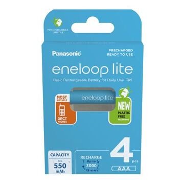 Panasonic Eneloop Lite R03/AAA Akkuparisto 550mAh - 4 kpl