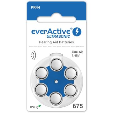 everActive 675 / PR44 / ZA675 kuulokojeparisto 6 kpl