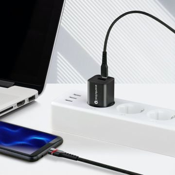 everActive CBB-1PDRS USB-C – USB-C PD-latauskaapeli 240 W, 1 m