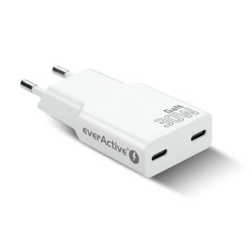 everActive SC-385Q verkkolaturi 30 W PD, 2 × USB-C