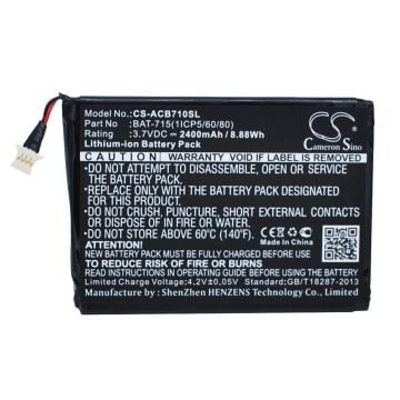Acer Iconia B1-A71, Iconia B1-A71-83174G00nk, Iconia Tab B1 Tabletin Akku