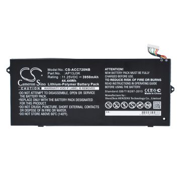 Acer Chromebook 11.6 / Chromebook C720 / Chromebook C720-2103 akku 3950 mAh