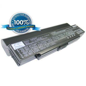 Sony VAIO VGP-BPS9 ja VGP-BPS10 akku 6600 mAh - Musta