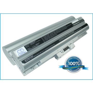 Sony VAIO VGP-BPL21 ja VGP-BPS21 akku 8800 mAh - Hopea