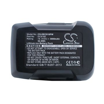 DeWalt DCD925, DCD925B2, DCD925KA 18V Li-ion Työkalun Akku - 3000 mAh