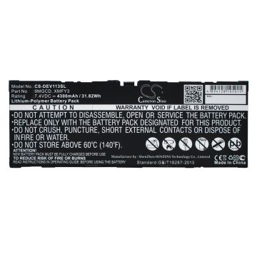 DELL T06G, Venue 11 Pro 5130 Tabletin Akku