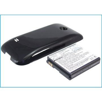 Huawei Sonic Ascend II, M865 Akku Laajennetulla mustalla takakannella Akku 2200 mAh