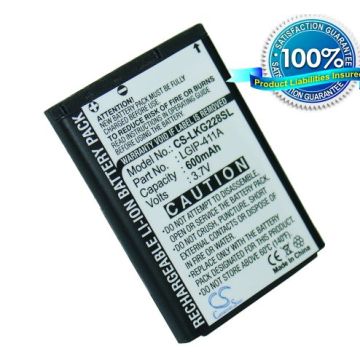 LG KG288, LX160, CG180, CG810 akku 600 mAh